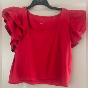 Ruffled crop top